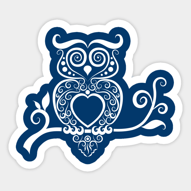 Owl pattern ornament decoration Sticker by tsign703